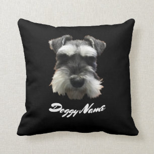 Schnauzer Hund erschaffen Ihre eigene Kissen