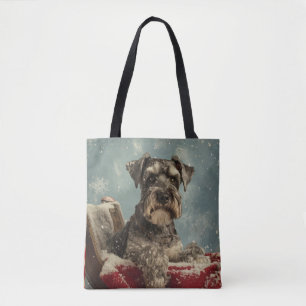 Schnauzer Hund Weihnachtsfestlich Tasche