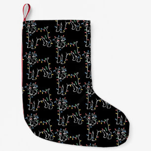 Schnauzer Hunde Baum Weihnachten Xmas Haustier Tie Kleiner Weihnachtsstrumpf