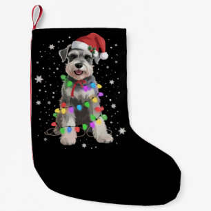 Schnauzer Hunde Baum Weihnachten Xmas Haustier Tie Kleiner Weihnachtsstrumpf