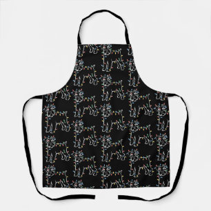 Schnauzer Hunde Baum Weihnachten Xmas Haustier Tie Schürze