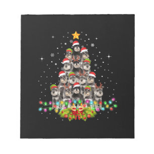 Schnauzer Hunde Trewein Weihnachten Weihnachten We Notizblock