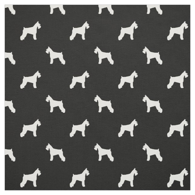 Schnauzer-Hundegewebe - Schwarzweiss Stoff (Muster)