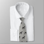 Schnauzer-HundeSilhouette-Muster-Grau Krawatte<br><div class="desc">Diese ursprüngliche Schnauzersmuster-Hals-Krawatte macht ein großes Geschenk für Hundevatis! Verfügbar in einer Vielzahl von Farben, gibt diese coole Krawatte eine Erklärung für jedermann ab, das Lieben Schnauzers. Ein fantastisches Geschenk für den Typ, der eine Krawatte für Geschäft trägt oder für spezielle Ereignisse wie Feiertagsprogramm-, HUNDEZUCHTVERBAND-Hundeshowe und Hochzeiten. Ein großer Vatertag,...</div>