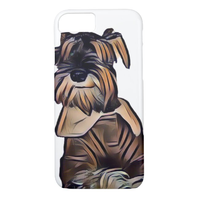 Schnauzer-HundeSmartphone-Fall Case-Mate iPhone Hülle (Rückseite)