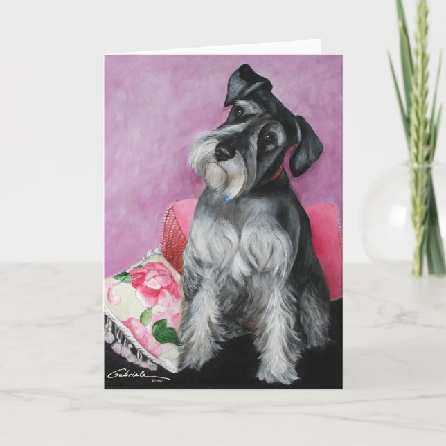 Schnauzer Karte (Vorderseite)