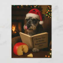 Schnauzer 'Käse-Steuer' Weihnachtskarte