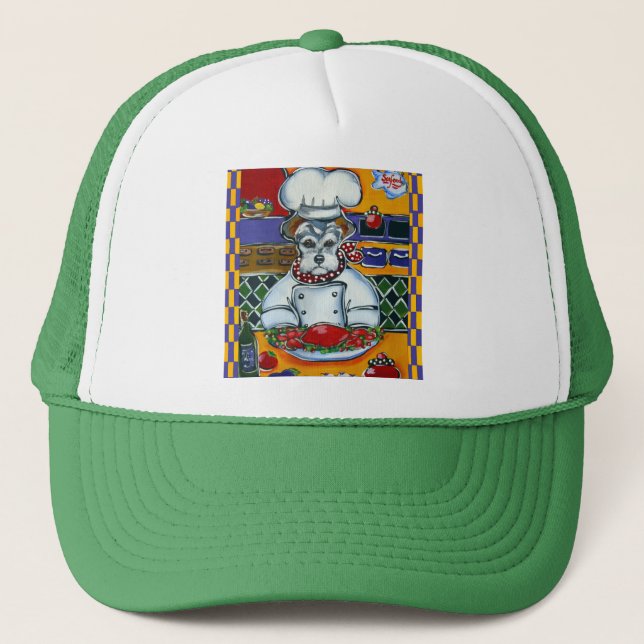 Schnauzer Koch Truckerkappe (Vorderseite)