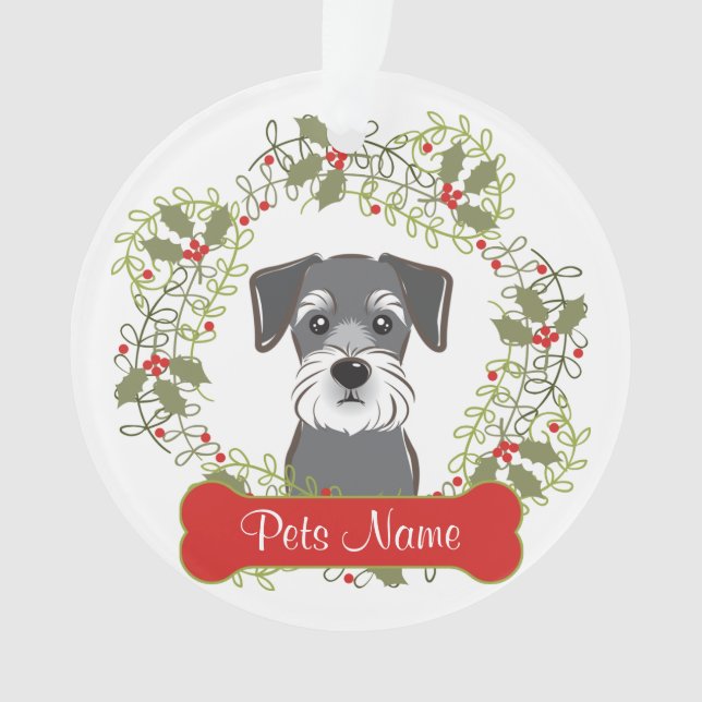 Schnauzer-kundengerechte Verzierung Ornament (Vorderseite)