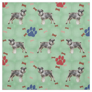 Schnauzer-Kunst Stoff