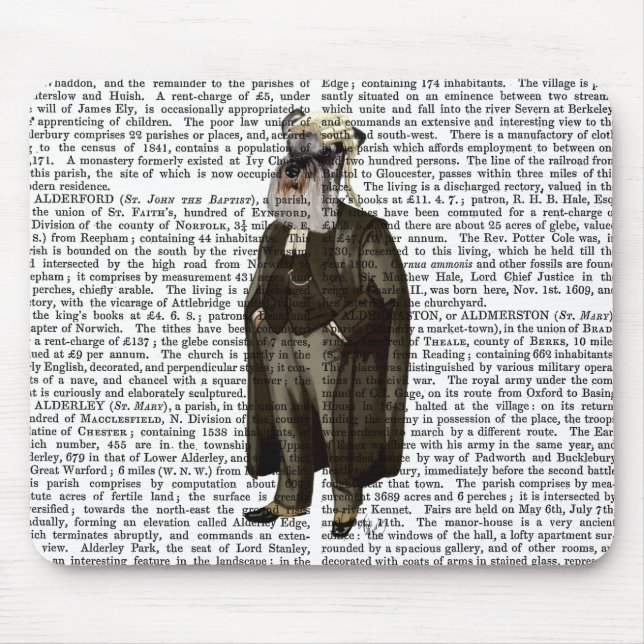 Schnauzer Lawyer Mousepad (Vorne)