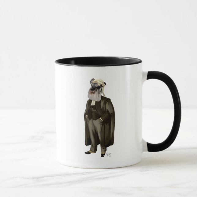 Schnauzer Lawyer Tasse (Rechts)