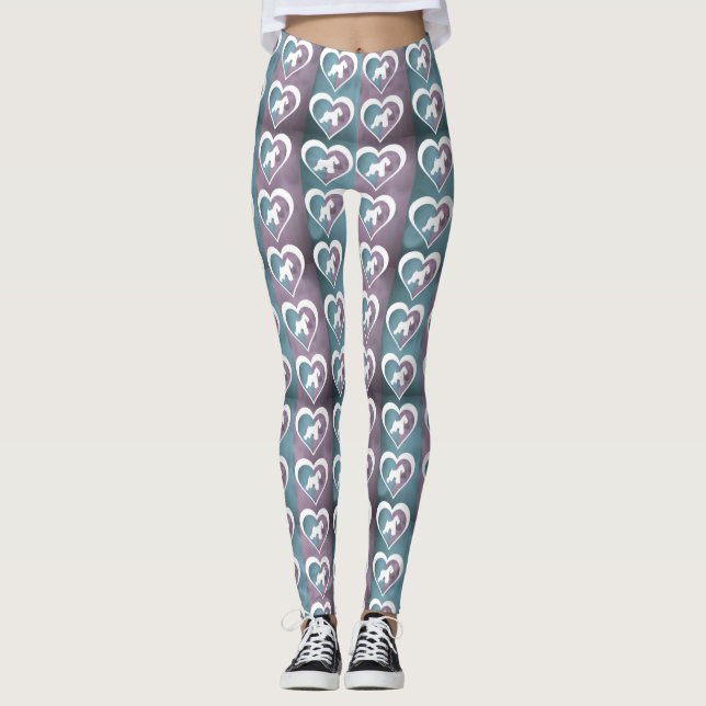 Schnauzer-Leggings Leggings (Vorderseite)