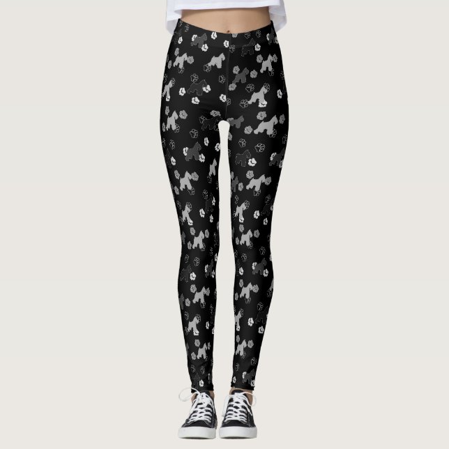 Schnauzer-Leggings Leggings (Vorderseite)