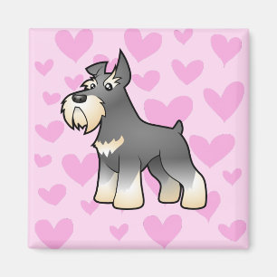 Schnauzer-Liebe Magnet