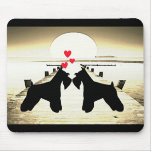 Schnauzer-Liebe Mousepad