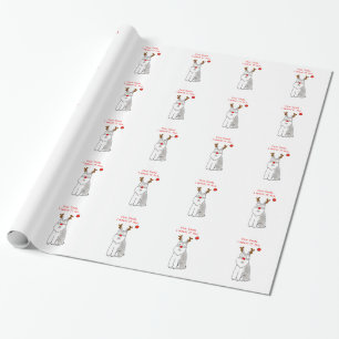 Schnauzer liebe Sankt…. Geschenkpapier