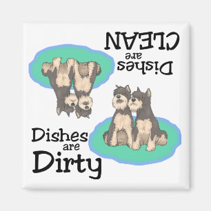 Schnauzer-Liebhaber-Spülmaschinen-Magnet Magnet