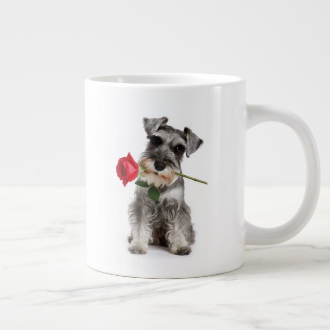 Schnauzer Love Jumbo-Tasse (Rechts)