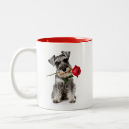 Schnauzer Love Zweifarbige Tasse
