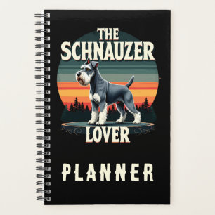 Schnauzer Lover - Retro Dog Design Planer