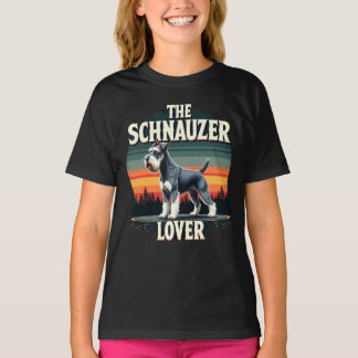 Schnauzer Lover - Retro Dog Design T-Shirt