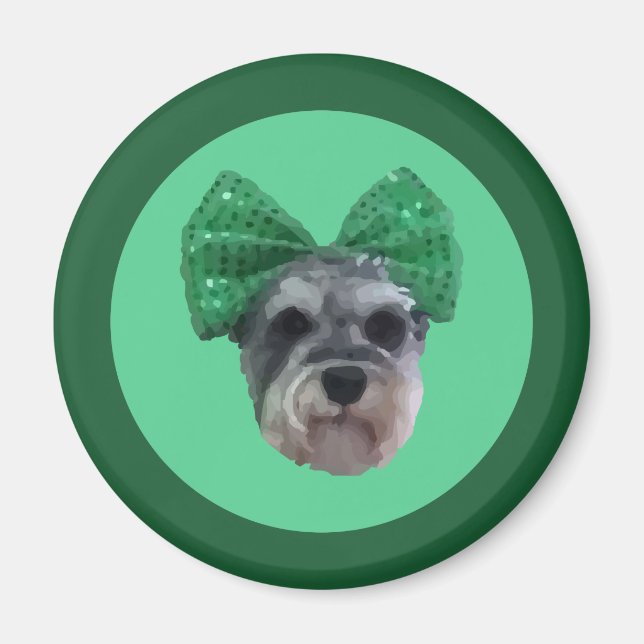 Schnauzer Magnet (Vorne)