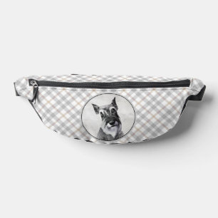 Schnauzer Malerei Riesenkroppe Original Dog Art Bauchtasche