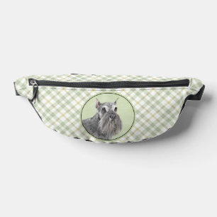 Schnauzer Malerei Riesenkulptur Hundkunst Bauchtasche