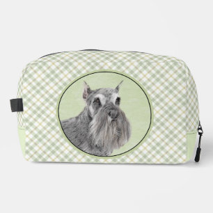 Schnauzer Malerei Riesenkulptur Hundkunst Waschbeutel