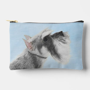 Schnauzer Malerei Riesenkulptur Hundkunst Zubehörtasche