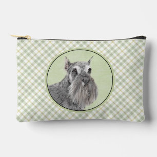 Schnauzer Malerei Riesenkulptur Hundkunst Zubehörtasche