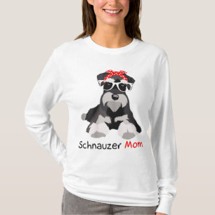 Schnauzer Mama Bandana Womens Schnauzer Dog T-Shirt