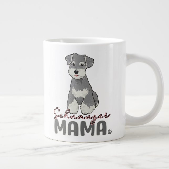 Schnauzer Mama Jumbo-Tasse (Rechts)