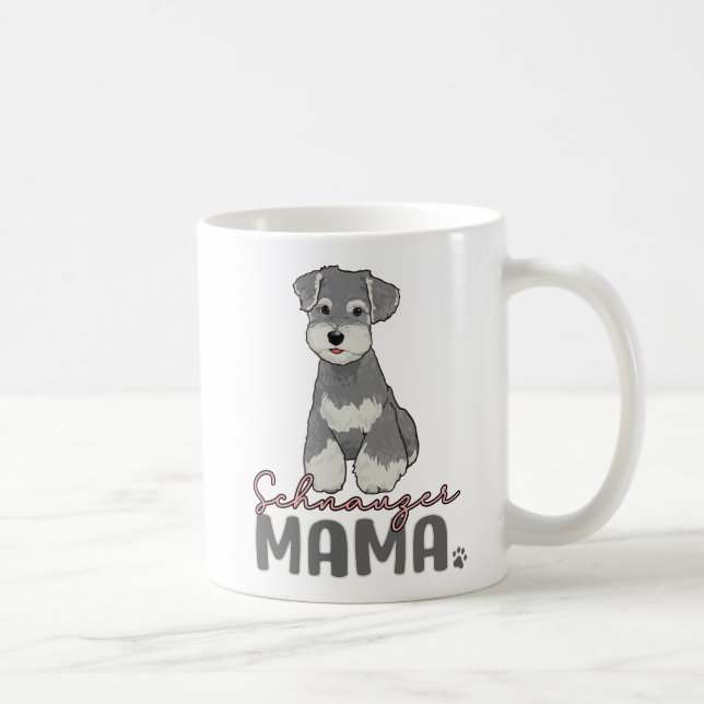Schnauzer Mama Kaffeetasse (Rechts)