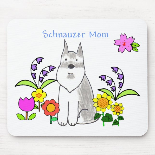 Schnauzer-Mama Mousepad (Vorne)