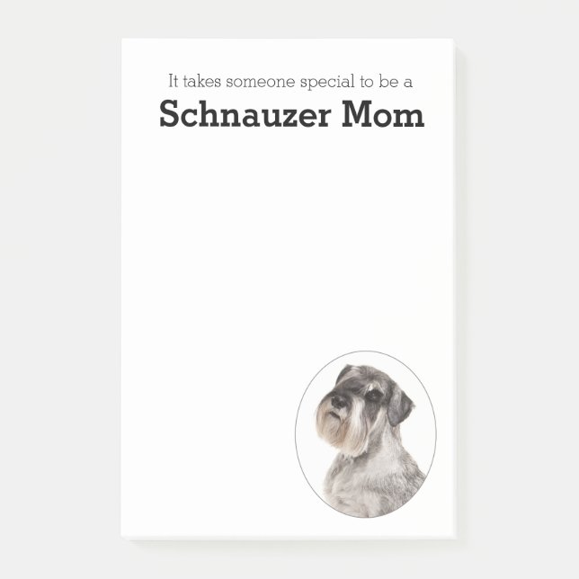 Schnauzer Mama Post It Notes Post-it Klebezettel (Vorderseite)