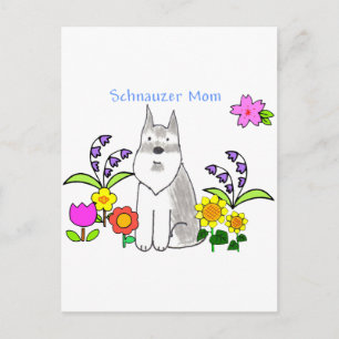 Schnauzer Mama Postcard Postkarte