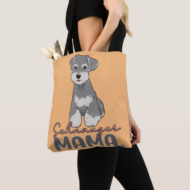 Schnauzer Mama Tasche (Von Nahem)