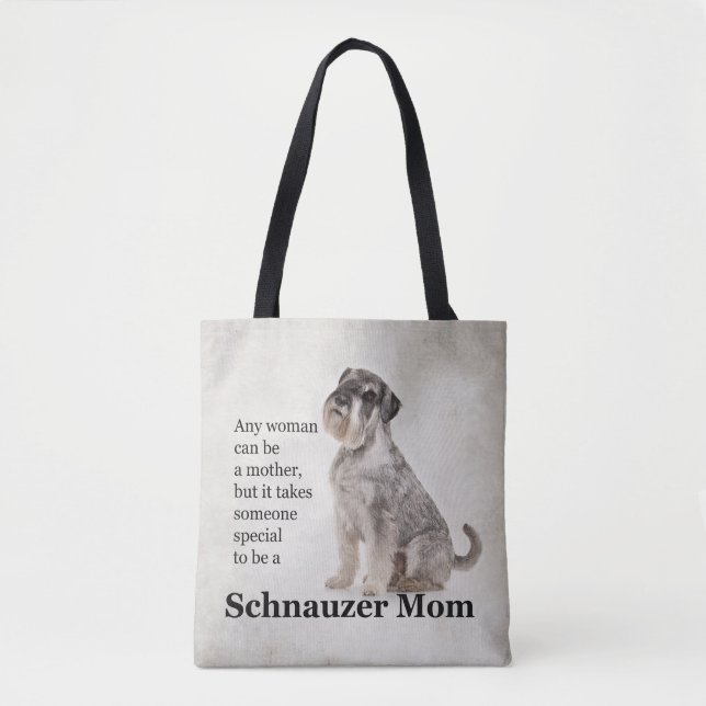 Schnauzer Mama Tasche (Vorderseite)
