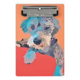 Schnauzer Mini Clipboard Mini Klemmbrett