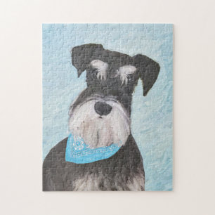 Schnauzer (Miniatur) Malerei - Niedlicher Original