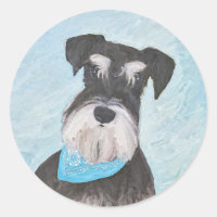 Schnauzer (Miniatur) Malerei - Niedlicher Original