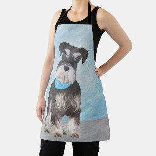 Schnauzer (Miniatur) Malerei - Niedlicher Original Schürze
