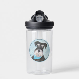Schnauzer (Miniatur) Malerei - Niedlicher Original Trinkflasche