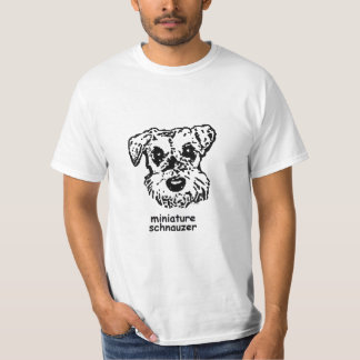 Schnauzer miniature de T-shirt