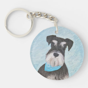 Schnauzer (Miniature) Peinture - Chien original mi