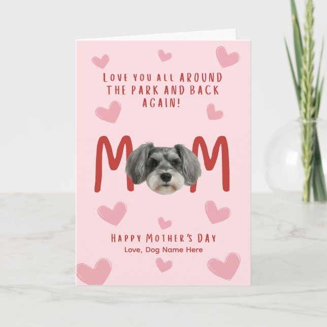 Schnauzer Muttertagskarte Karte (Vorderseite)