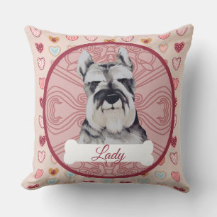 Schnauzer Personalisiertes Valentins-Kissen Kissen