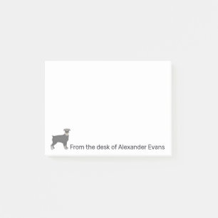 Schnauzer Personalize Notes Post-it Klebezettel